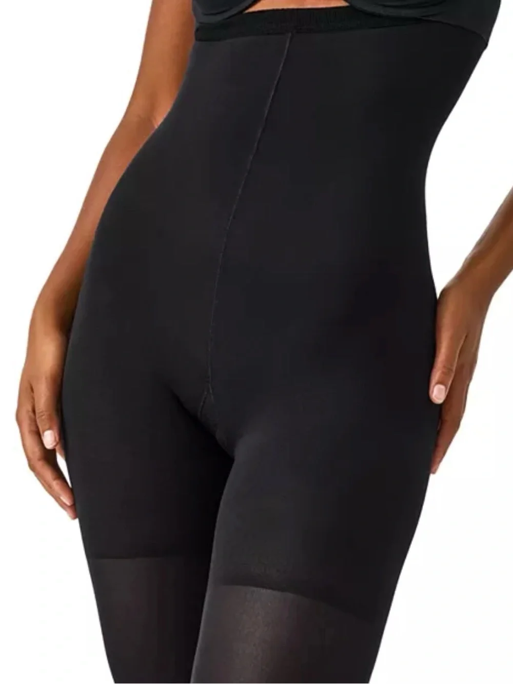 SPANX Black High-Waist Shaping Tights